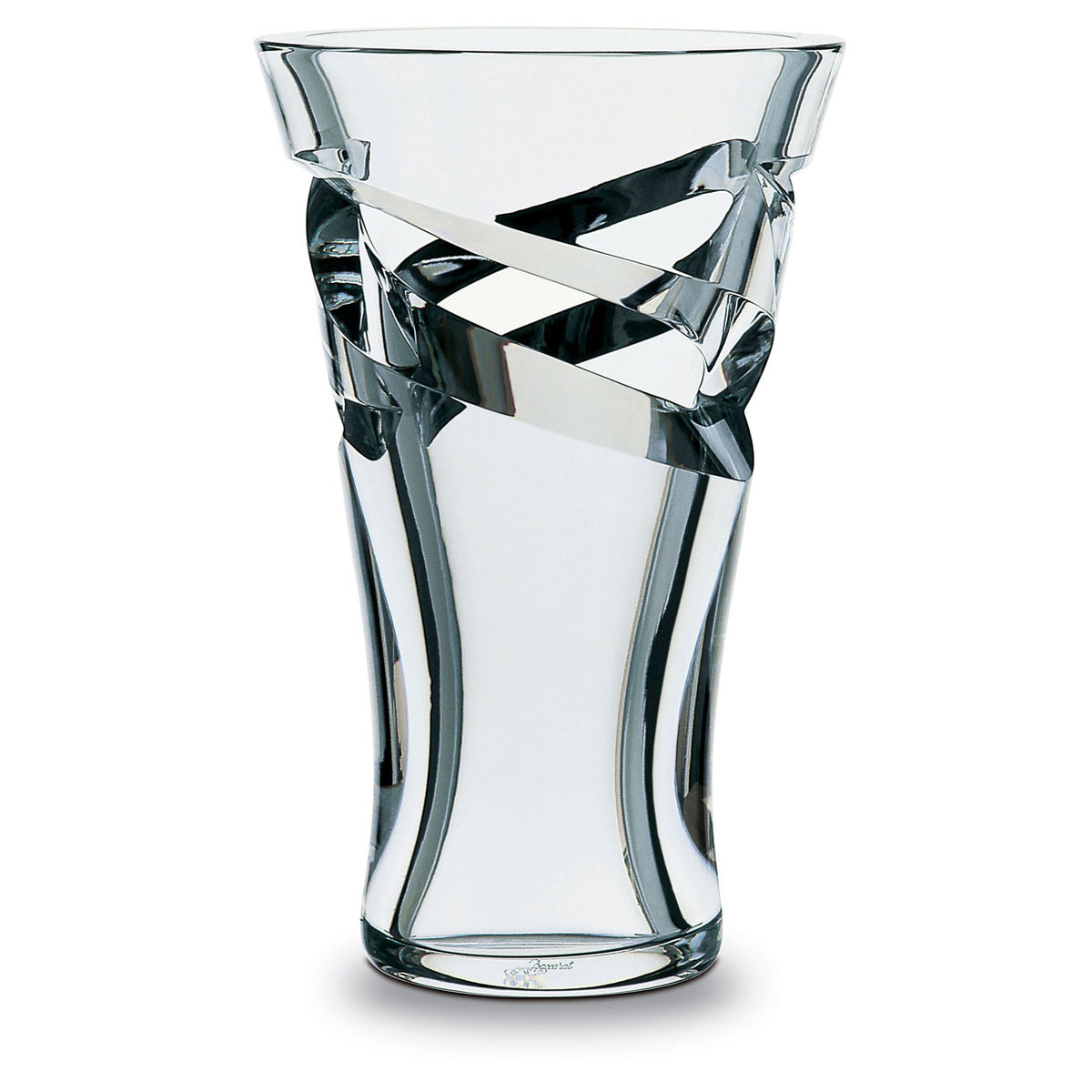Baccarat Crystal, Tornado Large Crystal Vase 14 7/8